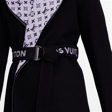 louis vuitton short wrap pea coat